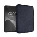 kwmobile Fabric Sleeve compatible with 9.7"-11" Tablet Case - Fabric Pouch for Tablet with Zipper
