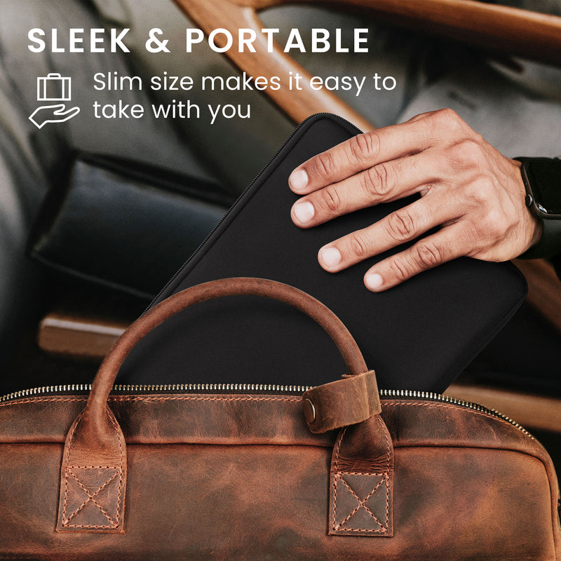 kwmobile Protective Sleeve Compatible with 12.4"-12.9" Tablet Case with Zipper
