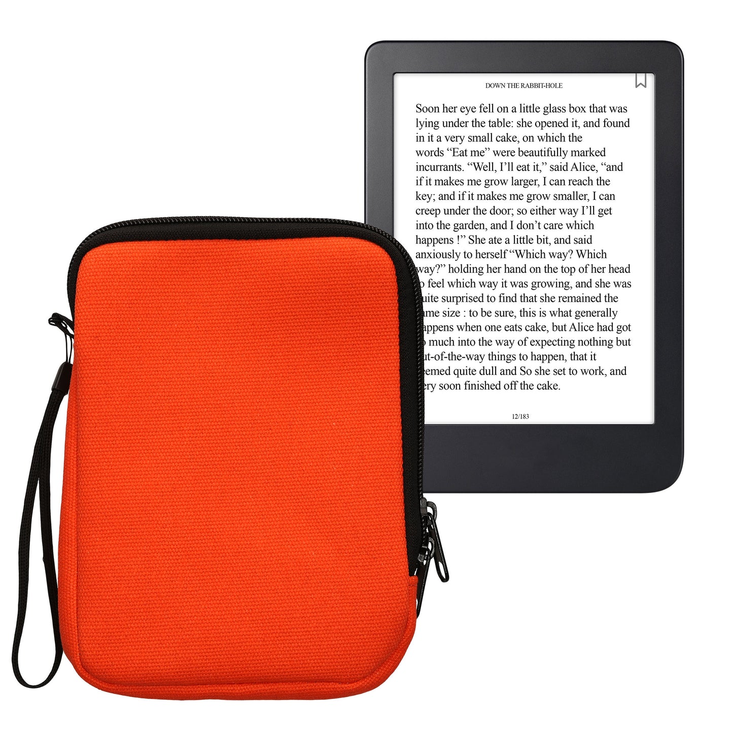 kwmobile Protective Case Compatible with 6" eReader Case with Zipper