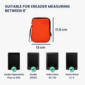 kwmobile Protective Case Compatible with 6" eReader Case with Zipper