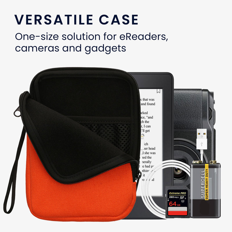 kwmobile Protective Case Compatible with 6" eReader Case with Zipper