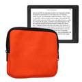 kwmobile Schutzhülle aus Canvas kompatibel mit 6,8-7" eReader Hülle - Canvashülle für e-Reader mit Reißverschluss - Orange Orange  