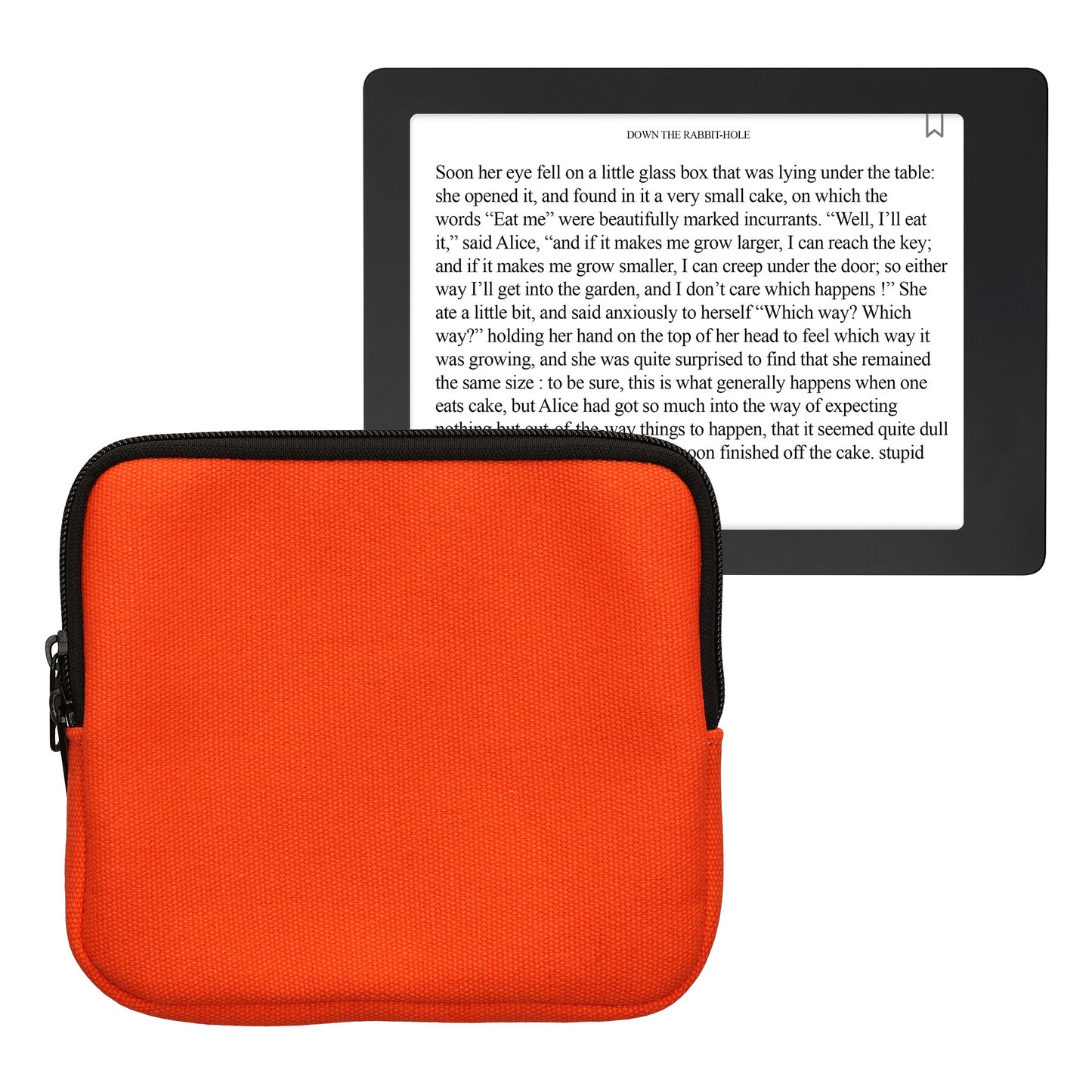 kwmobile Canvas Case Compatible with 6.8-7" eReader Cover with Zipper