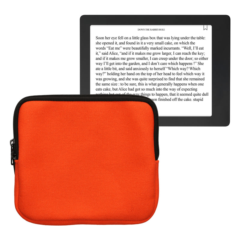 kwmobile Canvas Case Compatible with 6.8-7" eReader Cover with Zipper