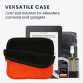 kwmobile Canvas Case Compatible with 6.8-7" eReader Cover with Zipper