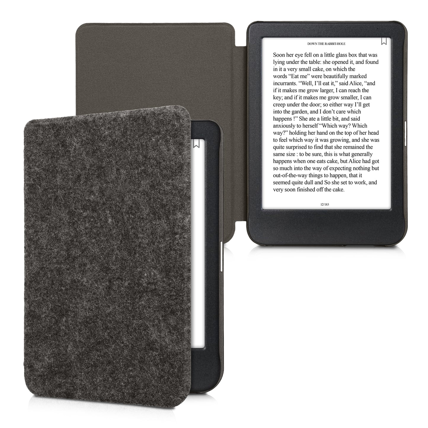 kwmobile Case compatible with Kobo Clara BW / Clara Colour / Tolino Shine (5) / Shine Color eReader Protective Cover Case