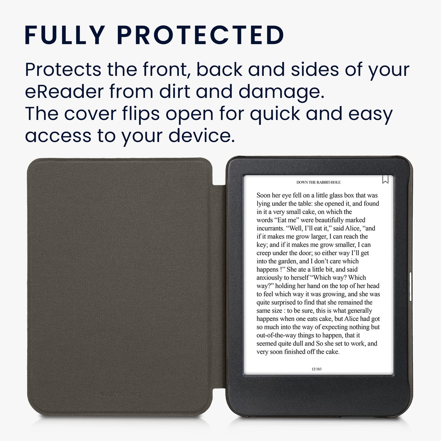 kwmobile Case compatible with Kobo Clara BW / Clara Colour / Tolino Shine (5) / Shine Color eReader Protective Cover Case