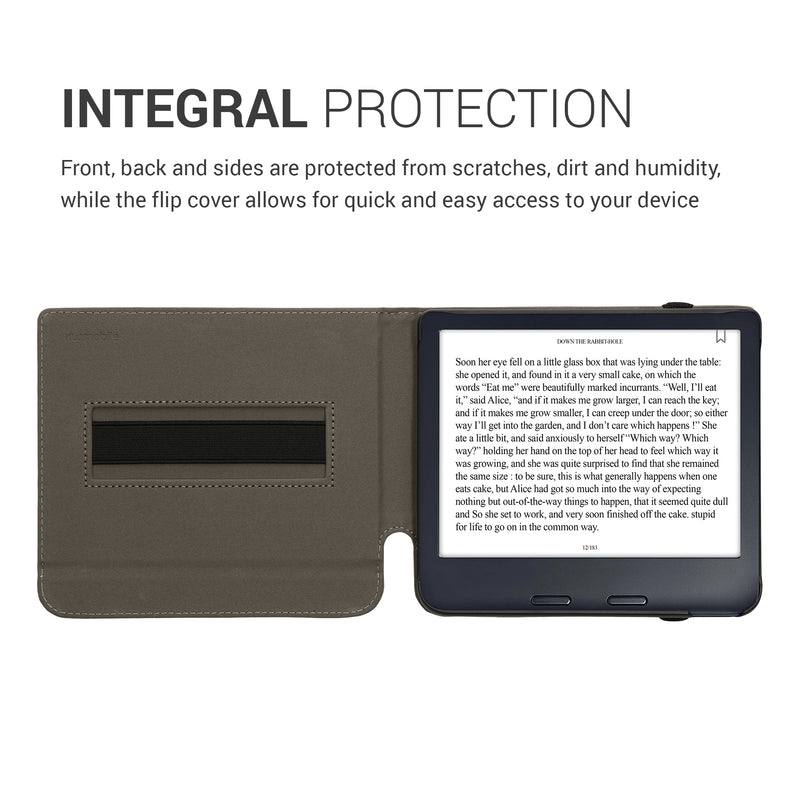 kwmobile Case Compatible with Kobo Libra Colour / Tolino Vision Color - Loop Stand - e-Reader Protective Cover