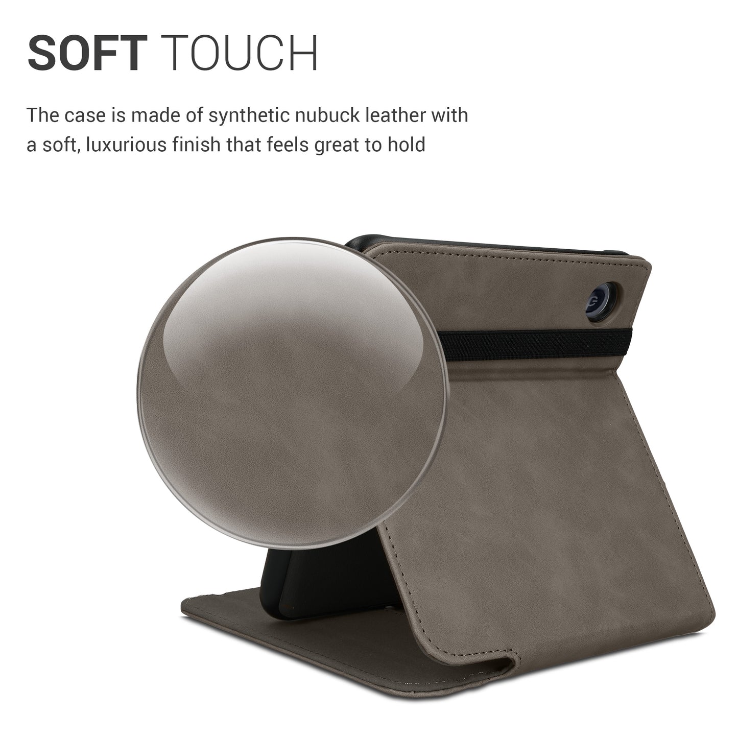 kwmobile Case Compatible with Kobo Libra Colour / Tolino Vision Color - Loop Stand - e-Reader Protective Cover