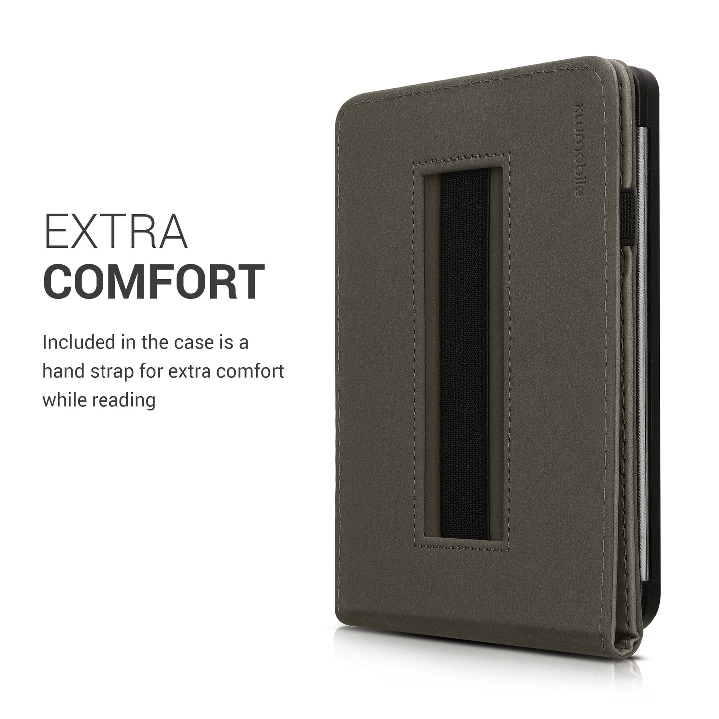 kwmobile Case Compatible with Kobo Clara BW / Clara Colour / Tolino Shine (5) / Shine Color - Loop Stand - e-Reader Protective Cover