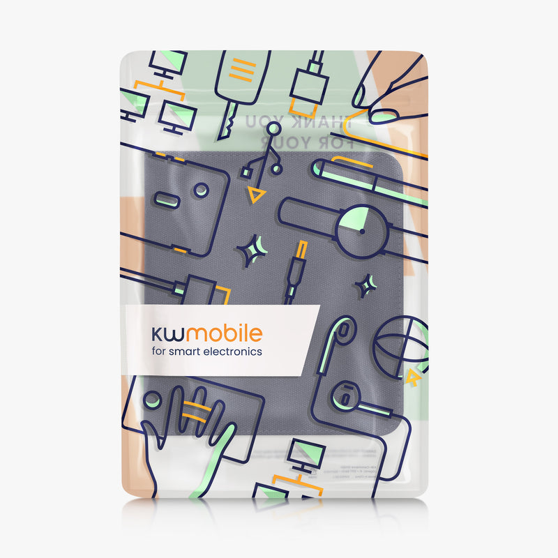 kwmobile Foldable Case Compatible with Kobo Kobo Libra Colour / Tolino Vision Color Case - eReader Protective Cover with Loop