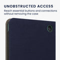 kwmobile Foldable Case Compatible with Kobo Kobo Libra Colour / Tolino Vision Color Case - eReader Protective Cover with Loop