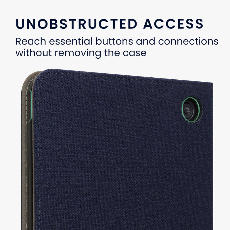 kwmobile Foldable Case Compatible with Kobo Kobo Libra Colour / Tolino Vision Color Case - eReader Protective Cover with Loop