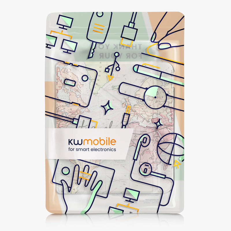 kwmobile Protective Case Compatible with Kobo Libra Colour / Tolino Vision Color - eReader Cover Case - Multicoloured