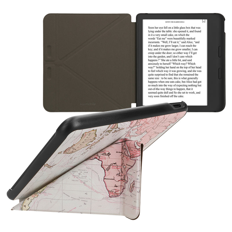 kwmobile Protective Case Compatible with Kobo Libra Colour / Tolino Vision Color - eReader Cover Case - Multicoloured