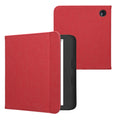 kwmobile Klapphülle kompatibel mit Kobo Kobo Libra Colour / Tolino Vision Color - Schutzhülle e-Reader - Hülle eReader - Rot Rot  