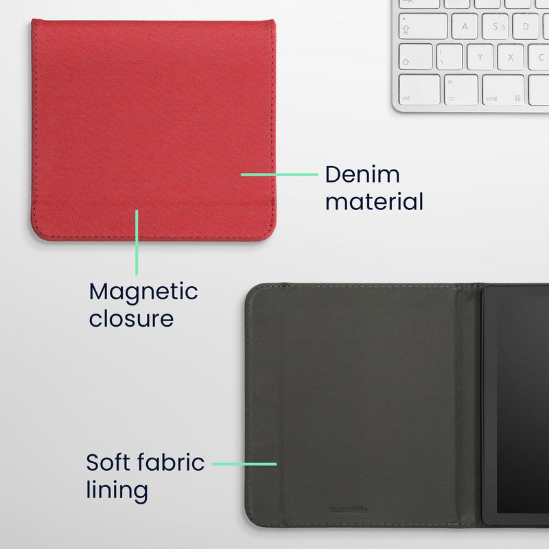 kwmobile Foldable Case compatible with Kobo Libra Colour / Tolino Vision Color - Protective Cover e-Reader - eReader Case