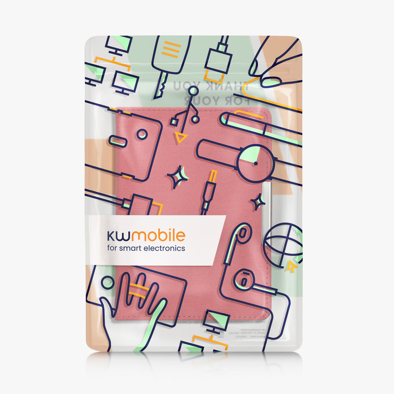 kwmobile Flip Case compatible with Kobo Clara BW / Clara Colour / Tolino Shine (5) / Shine Color - e-Reader Protective Cover - eReader Case