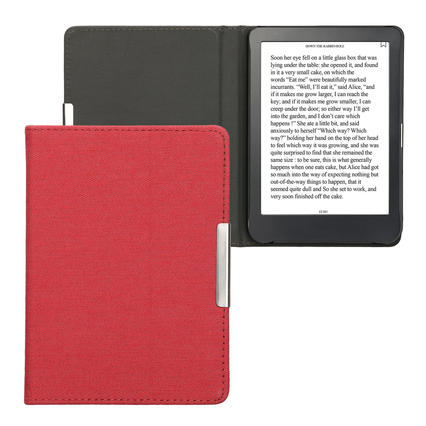 kwmobile Flip Case compatible with Kobo Clara BW / Clara Colour / Tolino Shine (5) / Shine Color - e-Reader Protective Cover - eReader Case
