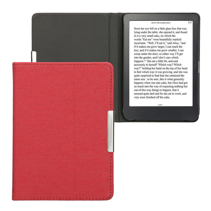 kwmobile Flip Case compatible with Kobo Clara BW / Clara Colour / Tolino Shine (5) / Shine Color - e-Reader Protective Cover - eReader Case