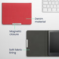kwmobile Flip Case compatible with Kobo Clara BW / Clara Colour / Tolino Shine (5) / Shine Color - e-Reader Protective Cover - eReader Case