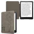 kwmobile Case for Amazon Kindle Paperwhite (2024)/Colorsoft Case - eReader Cover Made of Faux Leather with Auto Sleep Function - Dandelion Love