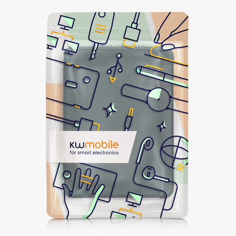 kwmobile Case Compatible with Amazon Kindle Paperwhite (2024)/Colorsoft - Faux Leather eReader Protective Cover Case