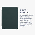 kwmobile Case Compatible with Amazon Kindle Paperwhite (2024)/Colorsoft - Faux Leather eReader Protective Cover Case
