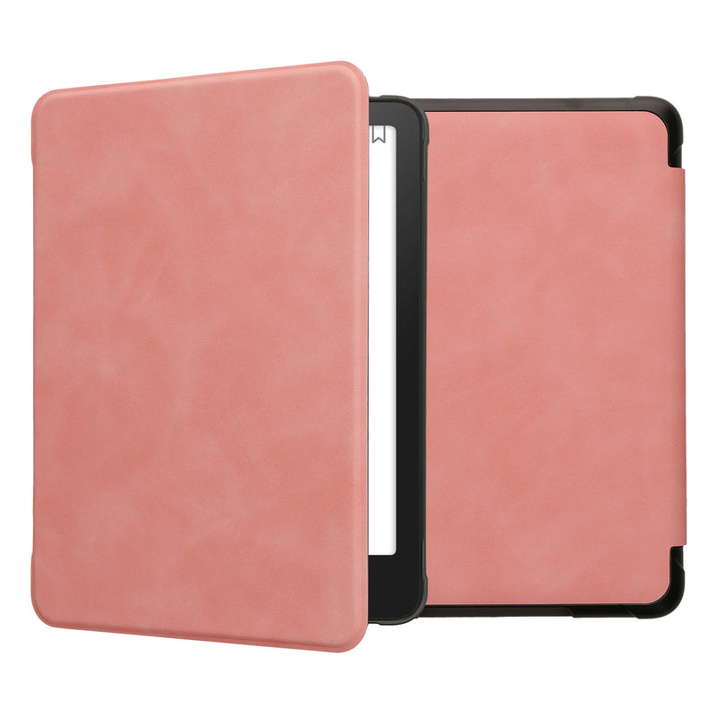 kwmobile Hülle kompatibel mit Amazon Kindle Paperwhite (2024)/Colorsoft - Kunstleder eReader Schutzhülle Cover Case - Altrosa Altrosa  