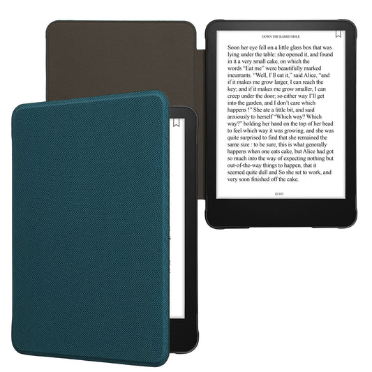kwmobile Hülle kompatibel mit Amazon Kindle Paperwhite (2024)/Colorsoft - Nylon eReader Schutzhülle Cover Case - Petrol Petrol  