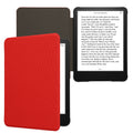kwmobile Hülle kompatibel mit Amazon Kindle Paperwhite (2024)/Colorsoft - Nylon eReader Schutzhülle Cover Case - Rot Rot  