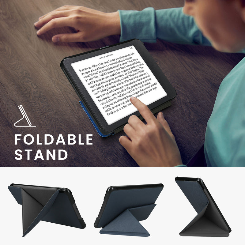 kwmobile Case for Amazon Kindle Paperwhite (2024) - eReader Flip Cover with Auto Sleep Function - Stand Case
