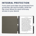 kwmobile Case for Amazon Kindle Scribe (2024) - eReader Cover Made of Faux Leather with Auto Sleep Function - Dandelion Love