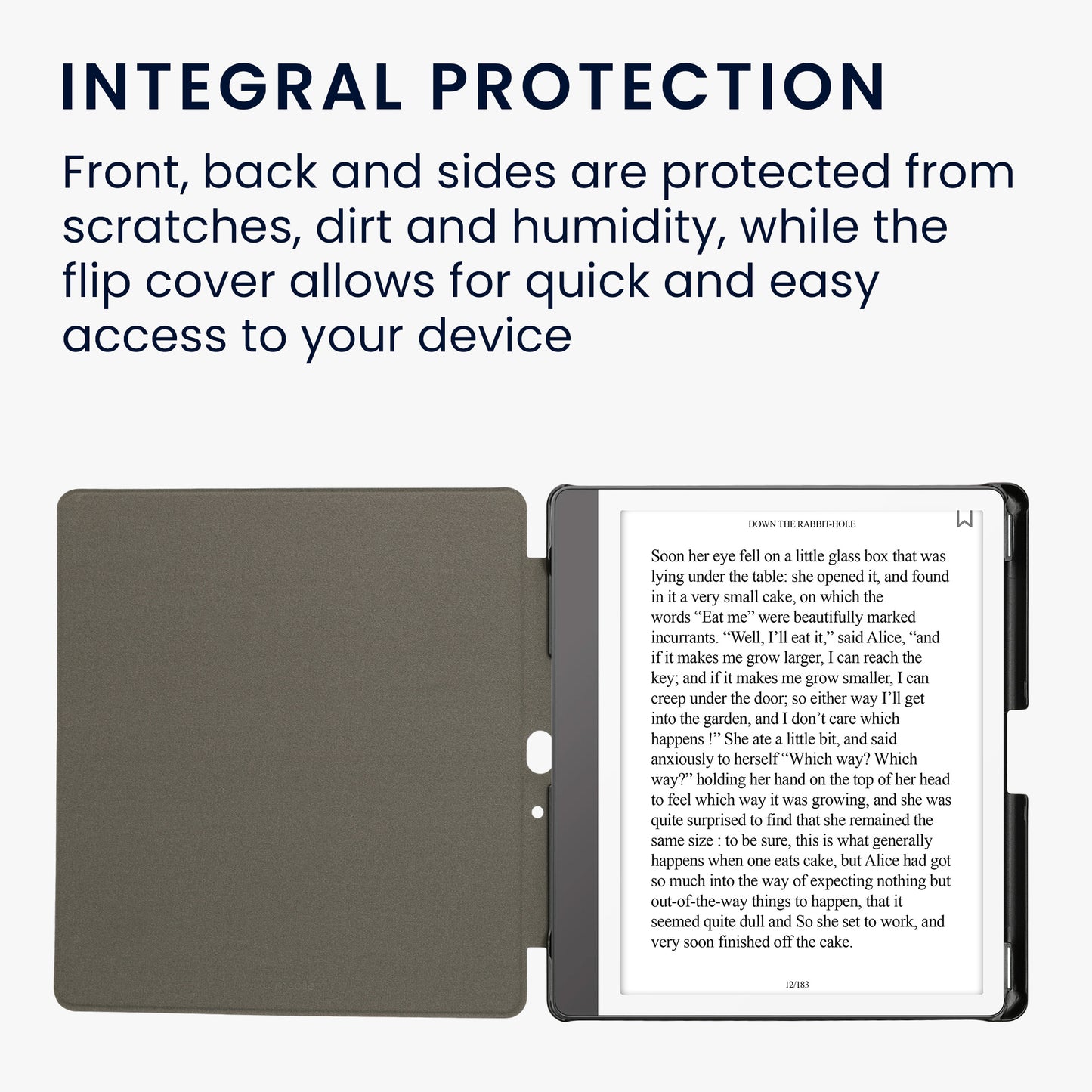 kwmobile Case for Amazon Kindle Scribe (2024) - eReader Cover Made of Faux Leather with Auto Sleep Function - Dandelion Love