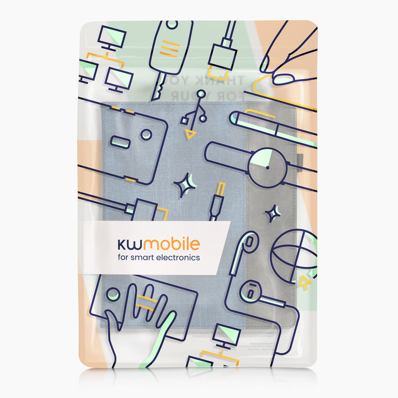 kwmobile Case Compatible with Amazon Kindle Scribe (2024) Flip Case with Hand Strap Cover
