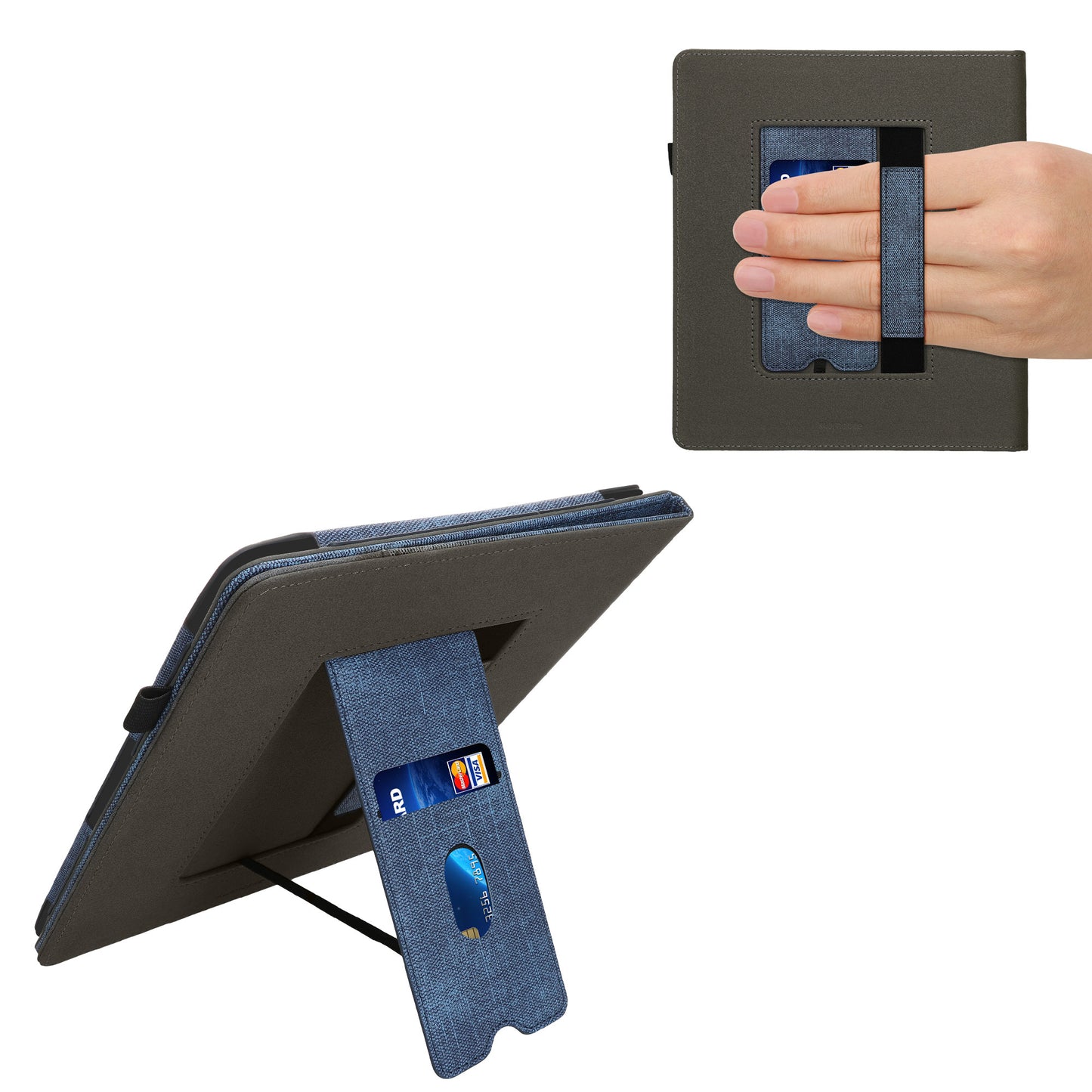 kwmobile Case Compatible with Amazon Kindle Scribe (2024) Flip Case with Hand Strap Cover