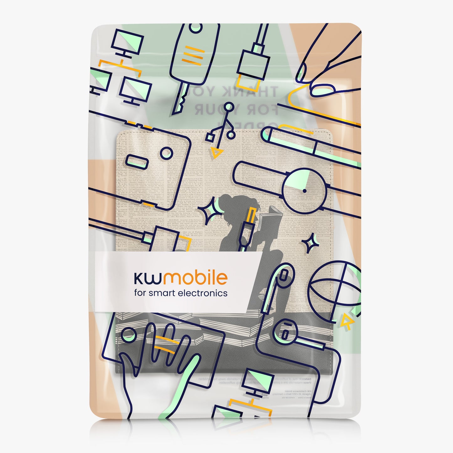kwmobile Cover compatible with Amazon Kindle Scribe (2024) - Case with Loop and Stand