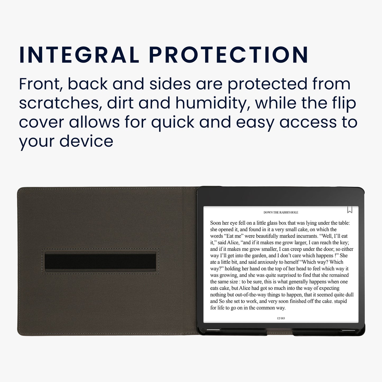 kwmobile Cover compatible with Amazon Kindle Scribe (2024) - Case with Loop and Stand