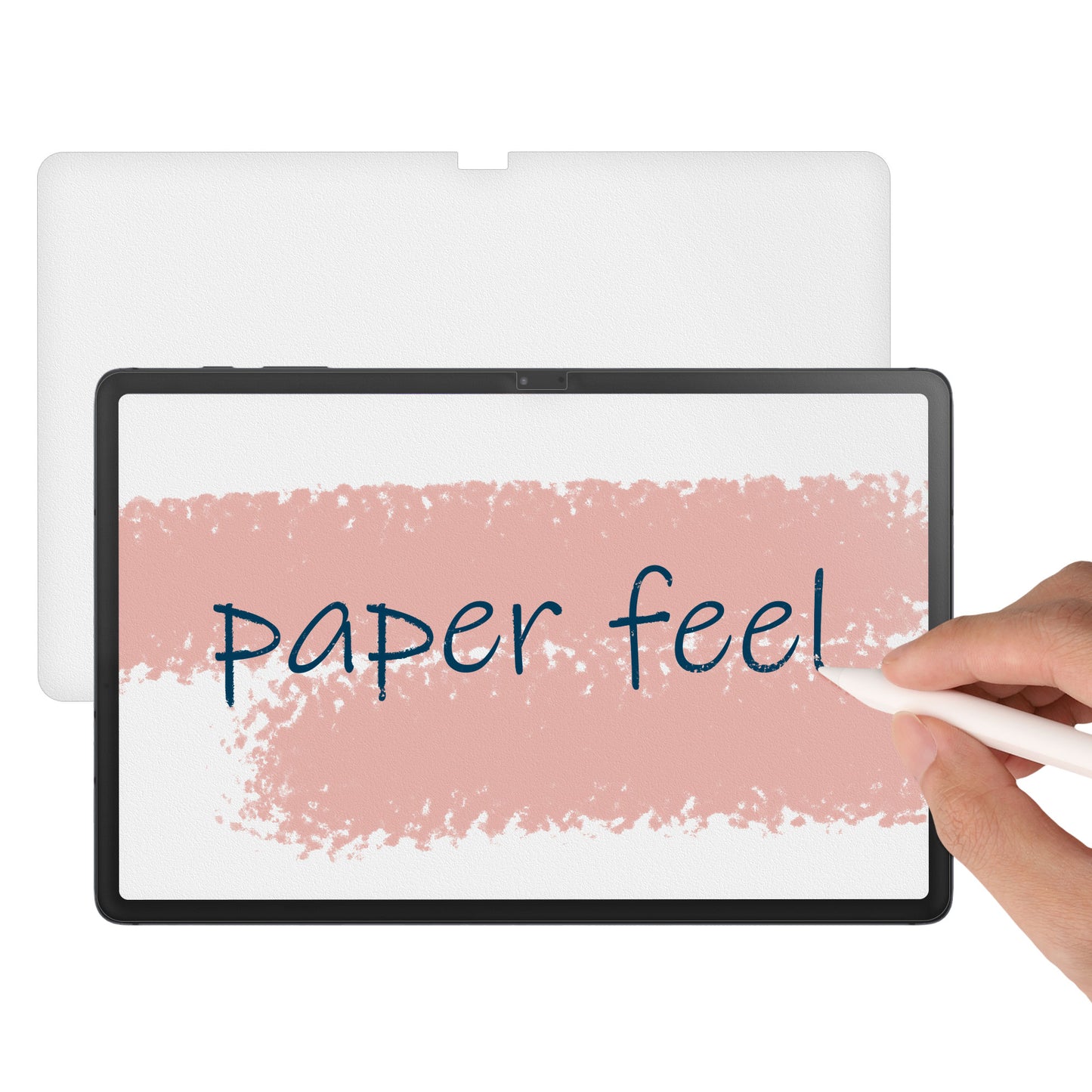 kwmobile Screen Protector compatible with Samsung Galaxy Tab S7 FE Paper Feel Film Tablet Full Screen Paper Feel Cover Tablet Display Film Paper Feel