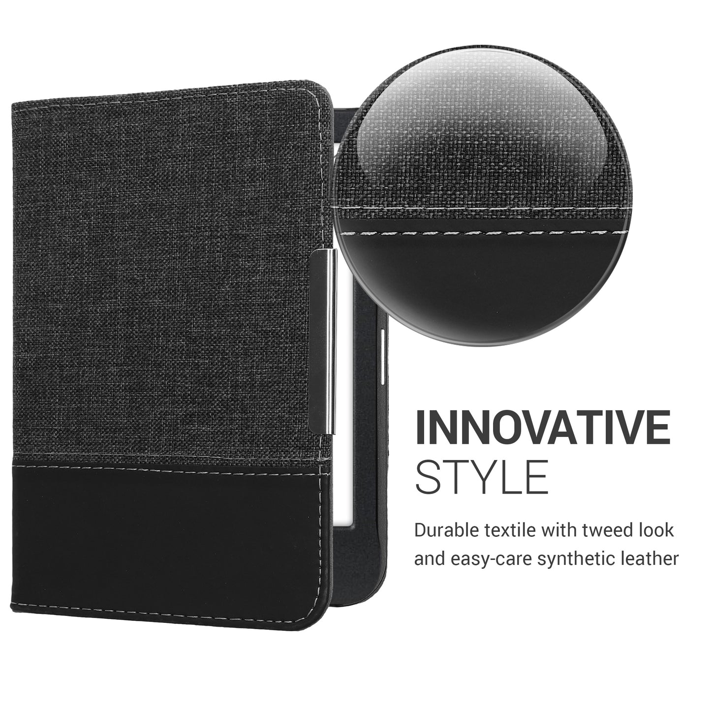 kwmobile Case Compatible with Kobo Clara BW / Clara Colour / Tolino Shine (5) / Shine Color eReader Protective Cover Case