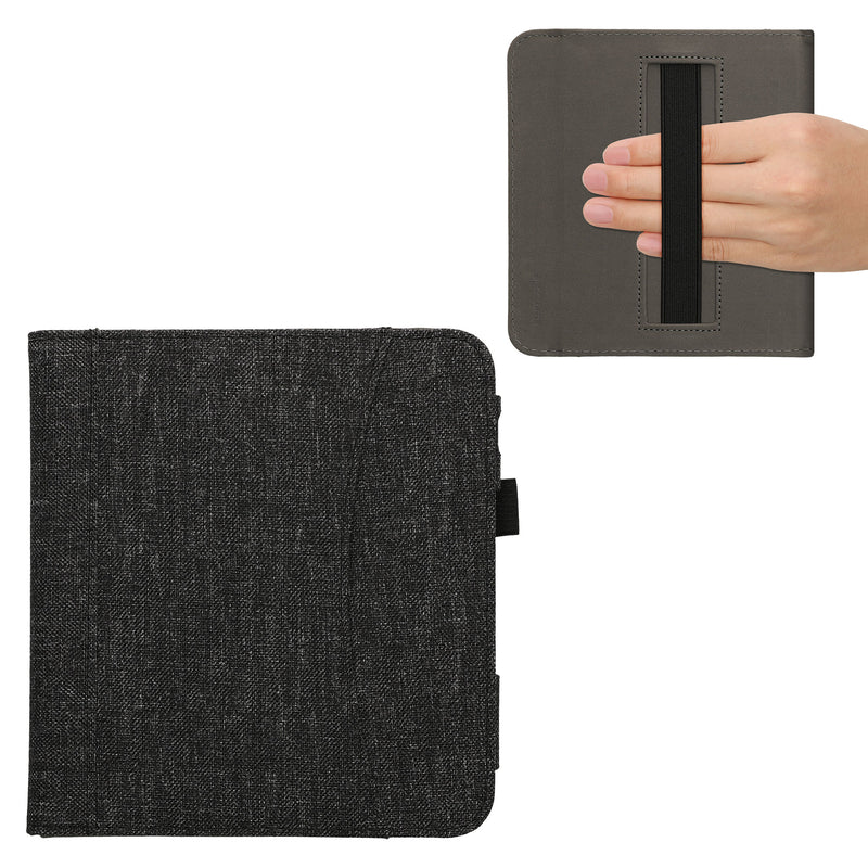 kwmobile Flip Case compatible with Kobo Kobo Libra Colour / Tolino Vision Color - Front Pocket Hand Strap