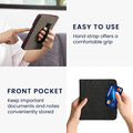 kwmobile Flip Case compatible with Kobo Kobo Libra Colour / Tolino Vision Color - Front Pocket Hand Strap