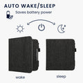 kwmobile Flip Case compatible with Kobo Kobo Libra Colour / Tolino Vision Color - Front Pocket Hand Strap