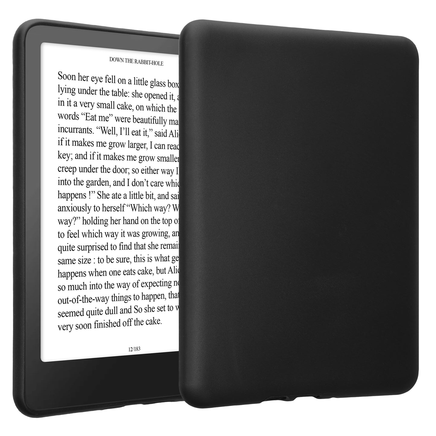 kwmobile Hülle kompatibel mit Amazon Kindle Paperwhite (2024)/Colorsoft - Silikon eReader Cover Case Schutzhülle - Schwarz matt Schwarz matt  