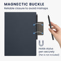 kwmobile Case compatible with Remarkable Paper Pro Case - Magnetic Closure - Cover with integrated pen holder - Bag
