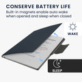kwmobile Case compatible with Remarkable Paper Pro Case - Magnetic Closure - Cover with integrated pen holder - Bag