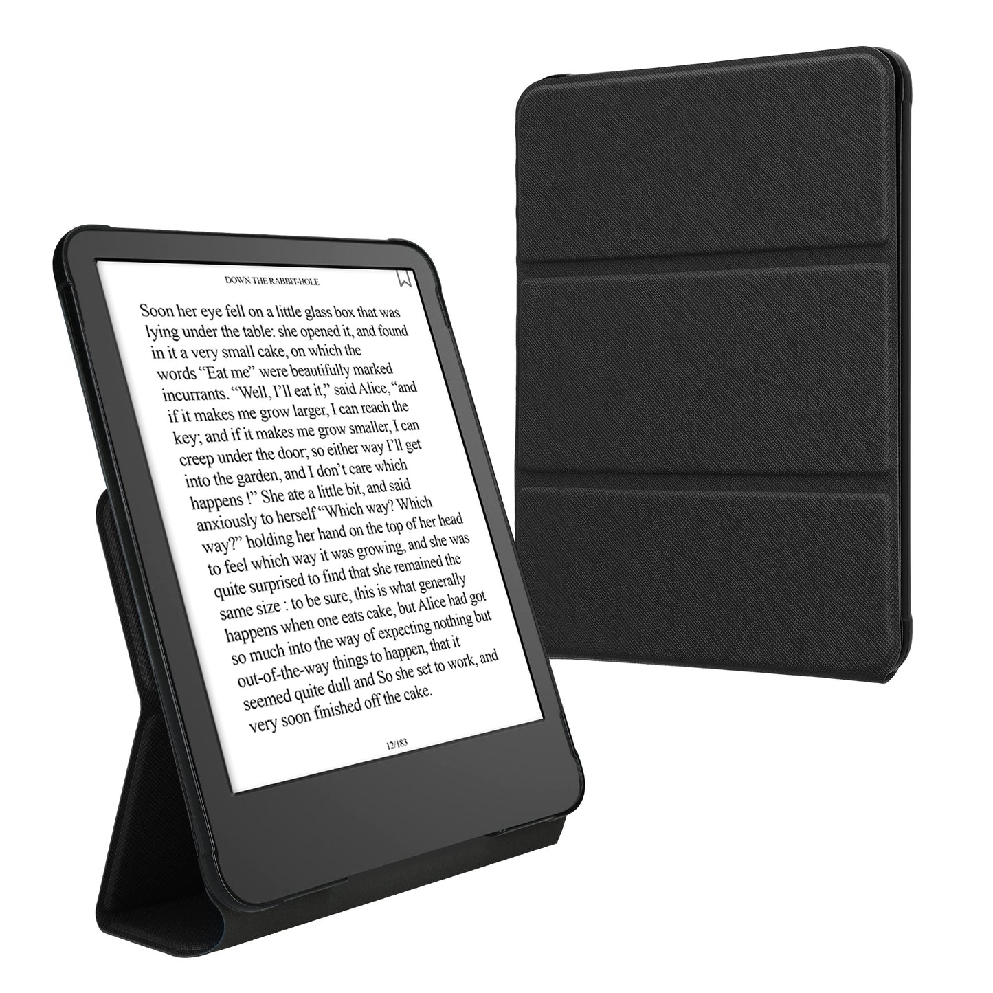 kwmobile Hülle für Amazon Kindle Paperwhite (2024)/Colorsoft Case - Schutzhülle aus Kunstleder - Magnetverschluss Cover mit Standfunktion in Schwarz Schwarz  