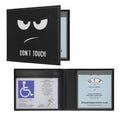 kwmobile Cover for the German Disability Pass - Cover with Slots - Foldable Pass Holder Don't Touch