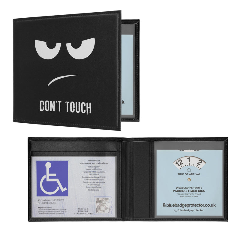 kwmobile Cover for the German Disability Pass - Cover with Slots - Foldable Pass Holder Don't Touch