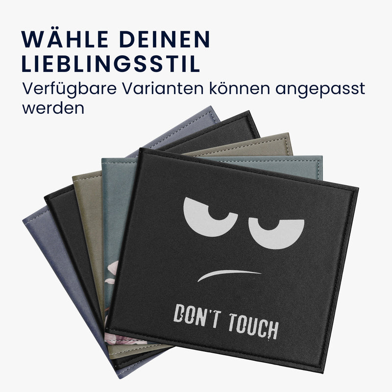 kwmobile Cover for the German Disability Pass - Cover with Slots - Foldable Pass Holder Don't Touch